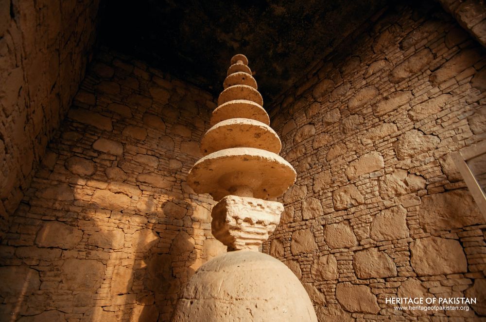 Carved relief and sculptural layers reveal craftsmanship of ancient artisans.